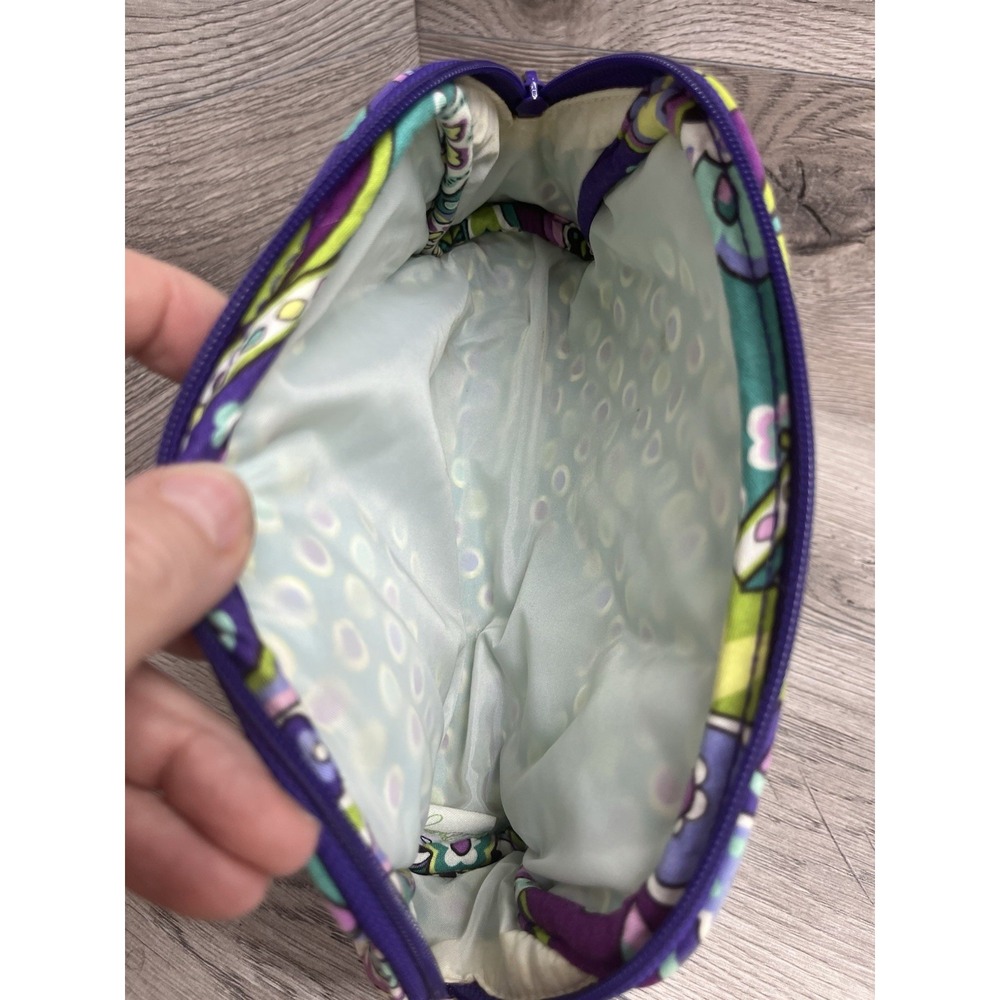 Purple Floral Makeup Bag By Vera Bradley - Picture 5 of 7